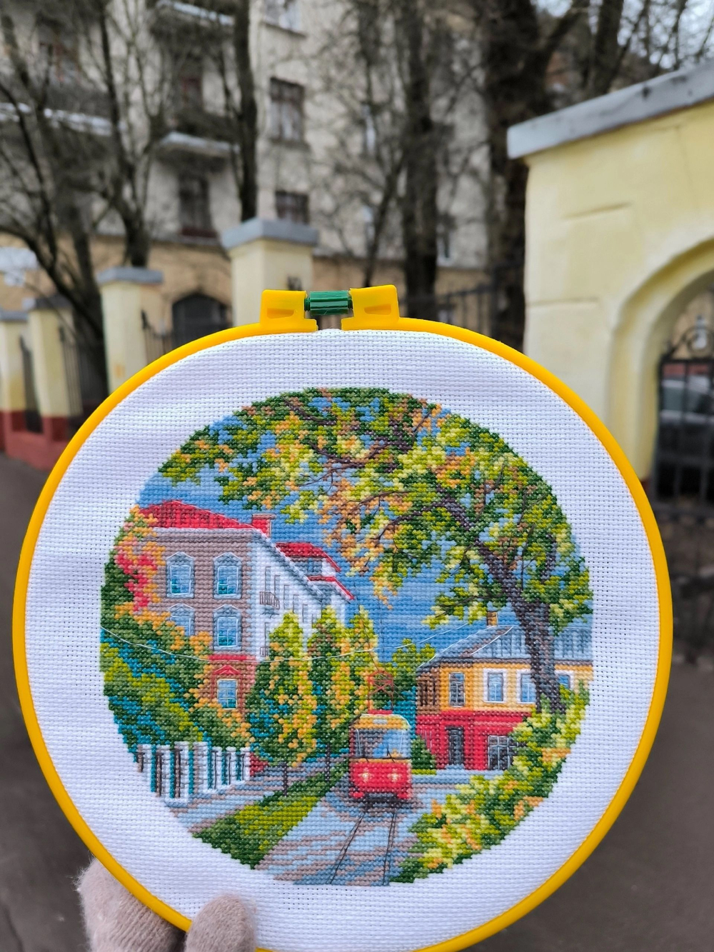 Набор для вышивания крестом Искусница "Осенний маршрут"