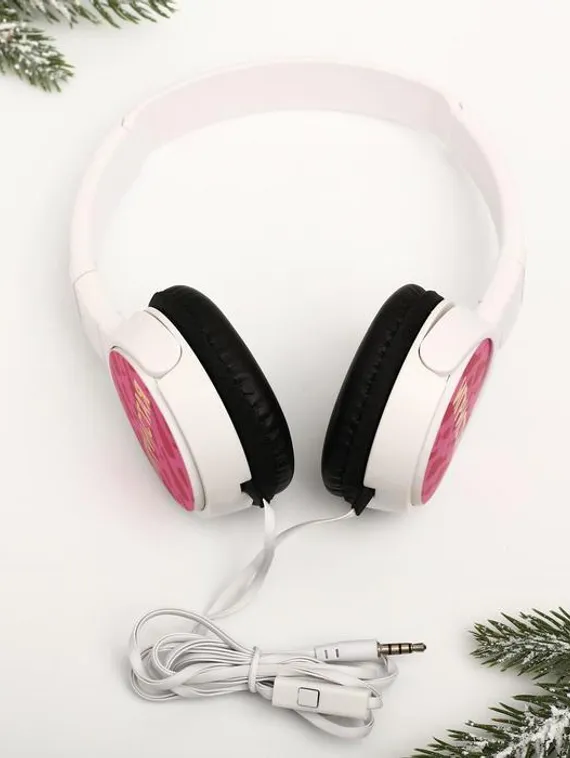 Наушники накладные «С Новым годом», с микрофоном