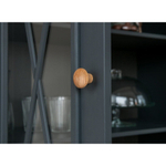 Шкаф для посуды «Форест» широкий 4 двери 1 ящик серый 7012/бейц-масло