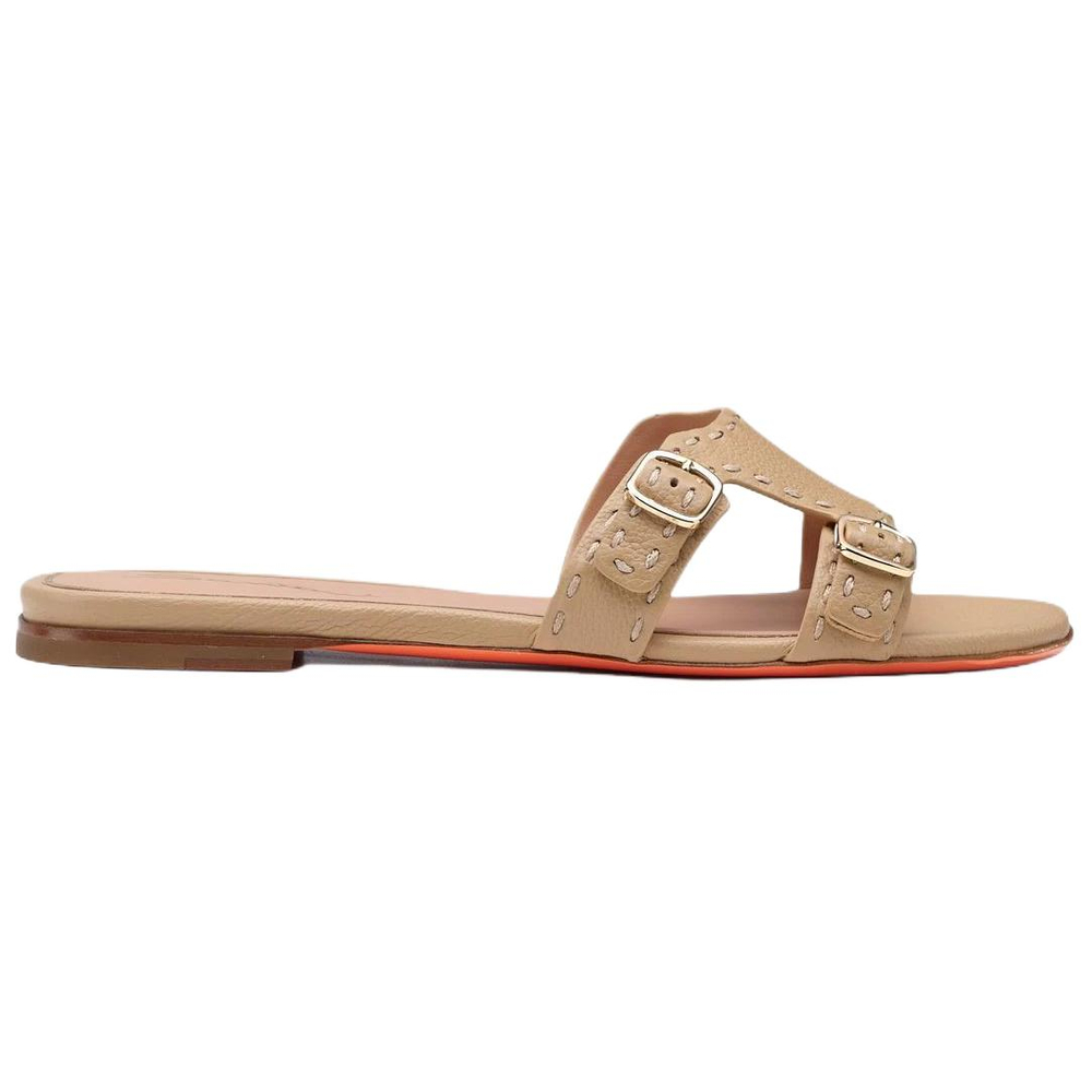 Santoni Slide Slippers Women"s Beige