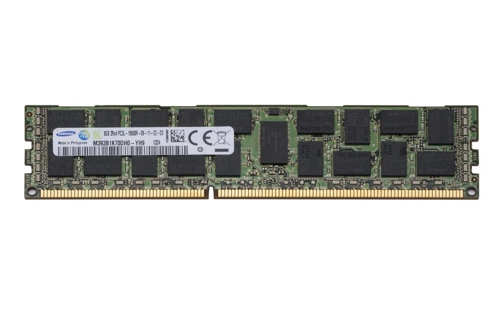 Модуль памяти DDR3L 8Gb Samsung Registered ECC Dimm M393B1K70DH0-YK0 PC3L-12800 1600 Mhz 1,35V