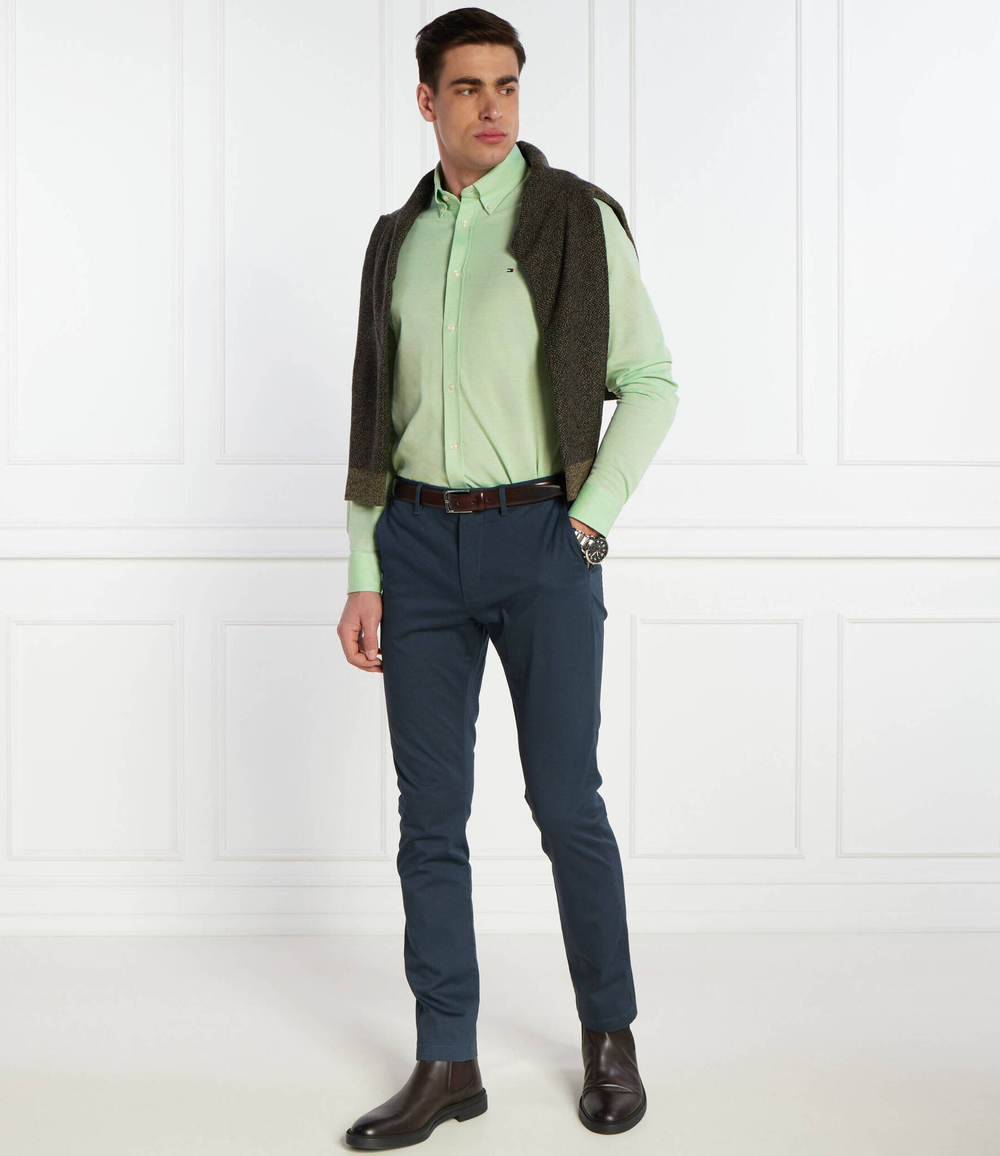 Рубашка Tommy Hilfiger - зеленый(MW0MW30675)