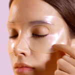Маска-патчи против отёков Petitfee Aura Quartz Hydrogel Eye Zone Mask Iridescent Lavender