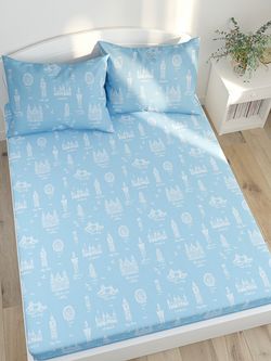 Простынь Сказка "Биг Бен" 200х215 см, перкаль