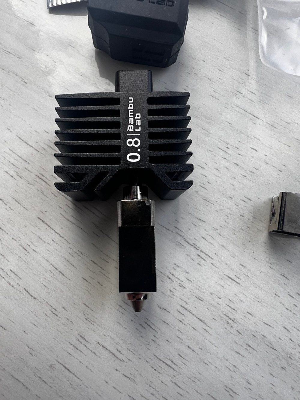 Хотэнд с соплом 0,8 мм из закаленной стали для 3Д принтера Bambu Lab X1 Series & P1 Series (FAH003-N-1)