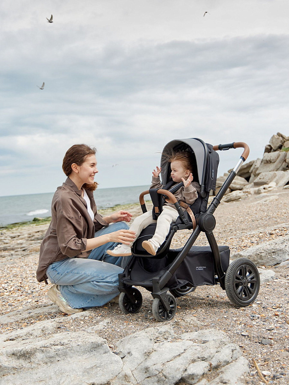 Детская коляска Happy Baby Mommer Pro 2 в 1 Black