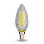 Лампа светодиодная, филамент V-TAC, E14, 4 Вт, 2700К, SKU 4474