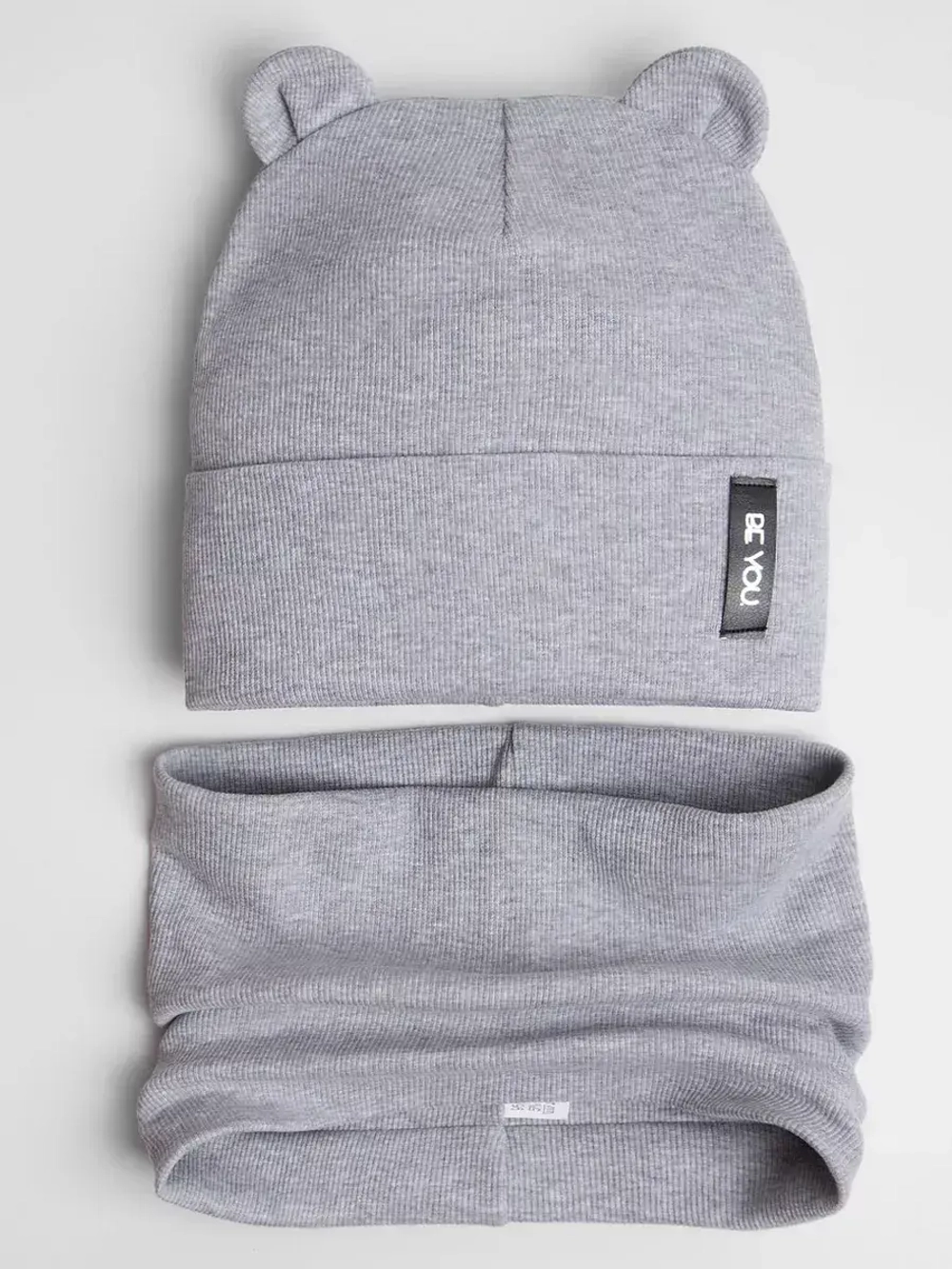 Шапка со снудом для мальчика демисезонная