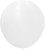 Шар (32''/81 см) Белый (200), пастель, 1 шт.