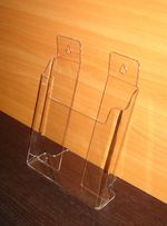 Подставка для буклетов А4 вертикальная акриловая