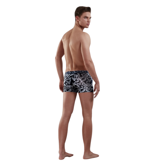 Мужские трусы боксеры Doreanse 1888 черные с белым рисунком
