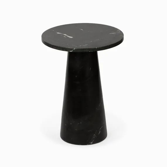 Кофейный стол Jed Ø45х60 см, черный индийский мрамор