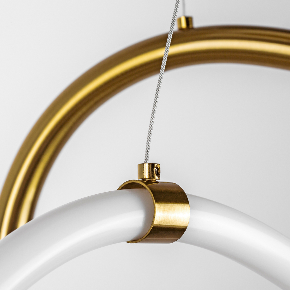 637063 Люстра CORINTO 30W LED 2680LM ЗОЛОТО 3000K IP20