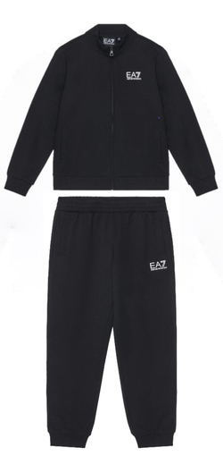 Детский теннисный костюм EA7 Boy Jersey - black