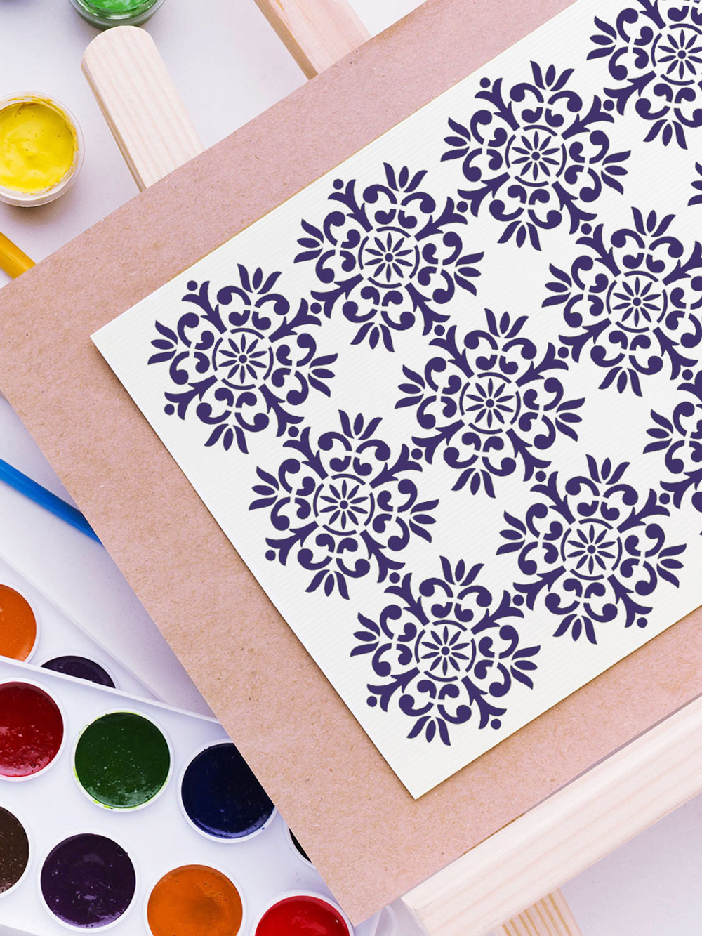 Трафарет для скрапбукинга из пластика многоразовый 016