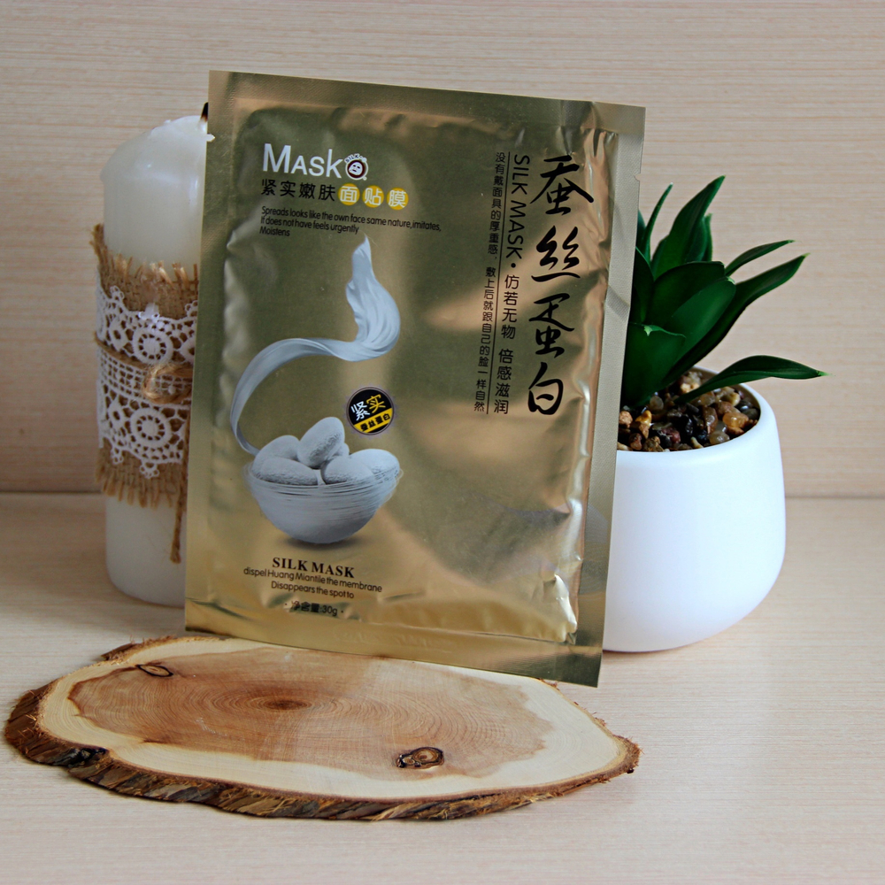 Омолаживающая тканевая маска с протеинами шелка