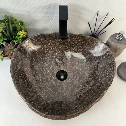 Раковина из речного камня RS-65224 54*46*15 0862