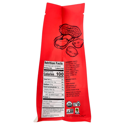 Made in Nature, мини-брауни с помадкой, с арахисовой пастой, 8 индивидуально упакованных брауни, 168 г (5,92 унции)