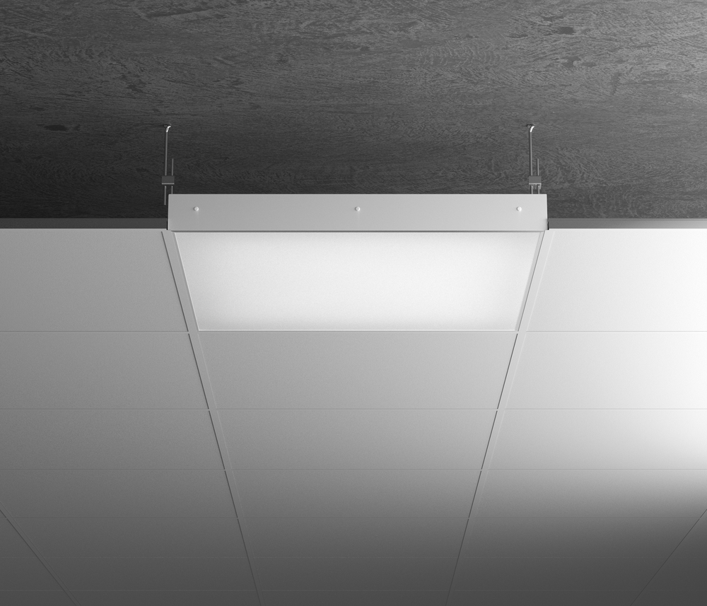 Светильник LED ДВО с равномерной засветкой Office Comfort 90Вт 4000К 90Ra Опал 595х595х60мм GENILED