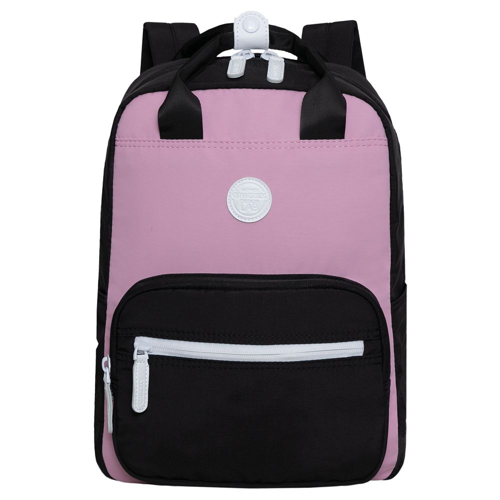 Рюкзак Grizzly, 27*38*13см, 1 отделение, 5 карманов, укрепленная спинка, черный-лиловый