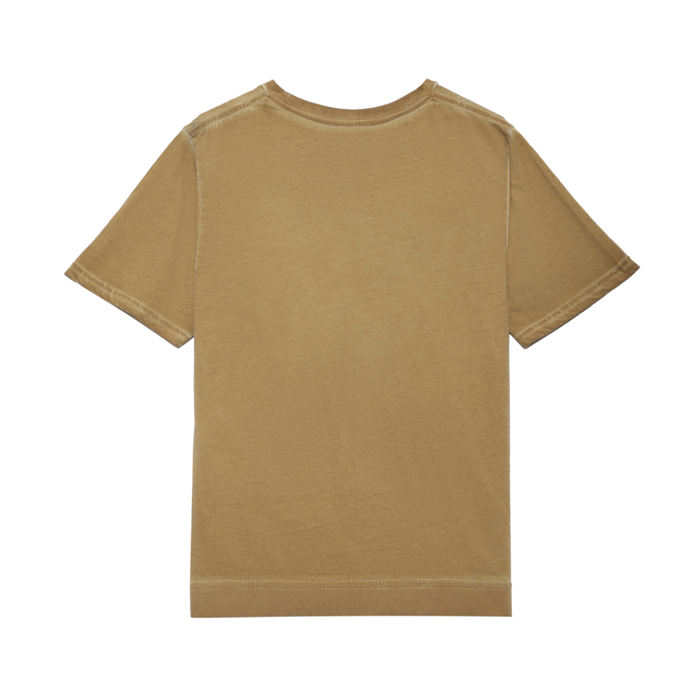 TSHRT VINTAGE EFFECT KHAKI BROWN