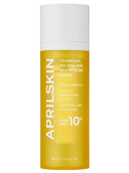 APRILSKIN Сыворотка с календулой и кислотами для очищения и сужения пор Calendula 10% PHA + AHA Resurfacing Serum 30 мл