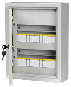 Металлический корпус IEK ЩРн-24з-1 36 УХЛ3 IP31 ИЭК MKM14-N-24-31-Z (405х320х130мм) 24 модуля.