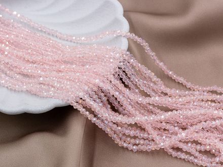 Нить бусин для украшений 3,5х3мм (ювелирное стекло)