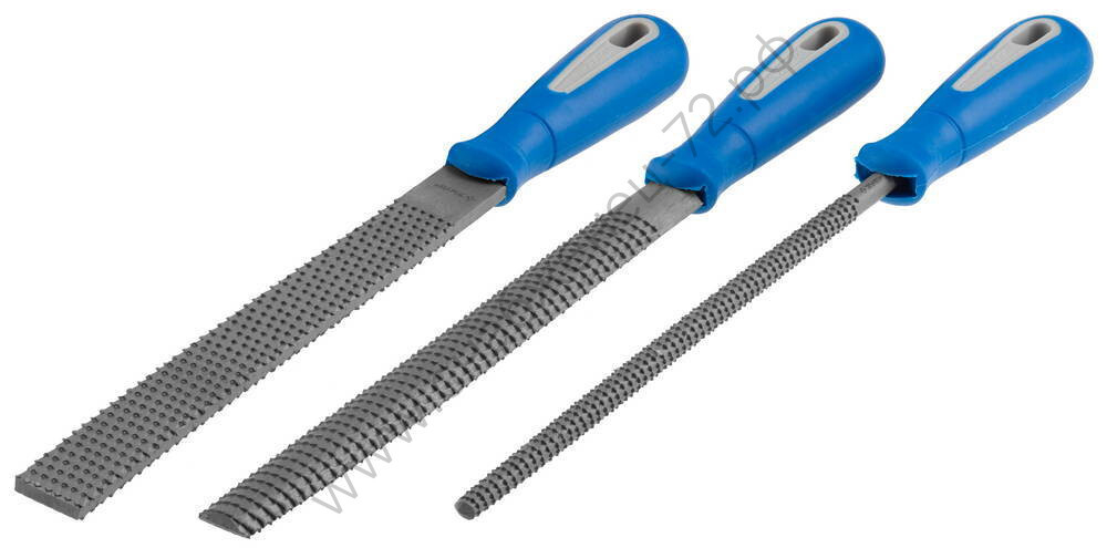 ЗУБР 200 мм, 3 предм., Набор рашпилей, Профессионал (16657-H3)