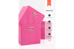 Набор складных коробок для хранения Home One, 30х30х30см, 3шт, металл. ручки, малиновый