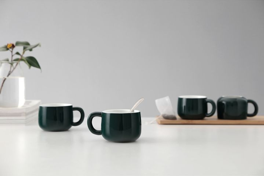 Набор кружек 4шт 0.26л Viva Scandinavia Isabella зеленые