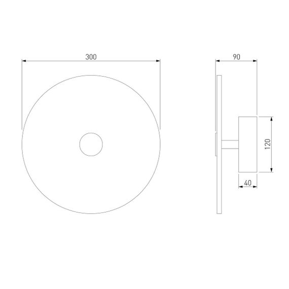 Настенный светодиодный светильник Eurosvet Thasos 40341 Led черный