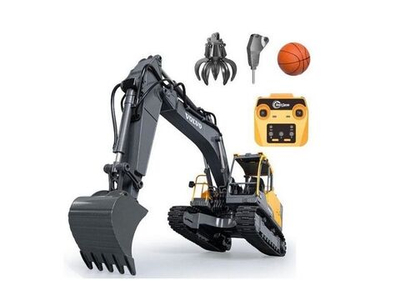 Радиоуправляемый экскаватор Double Eagle Volvo EC160E 1/16, 2.4G, все шестерни и система привода металл , 3 в 1 RTR , E598-003