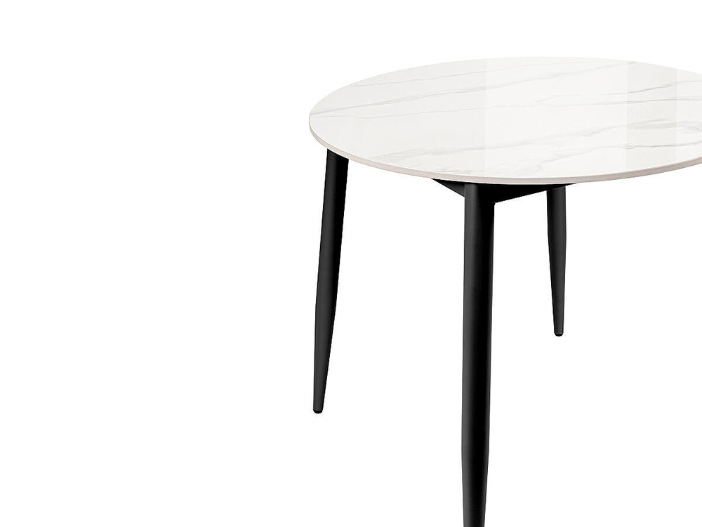 Стол Uni-Form-R.2B SBlack/White Gloss Marble 727*800*800