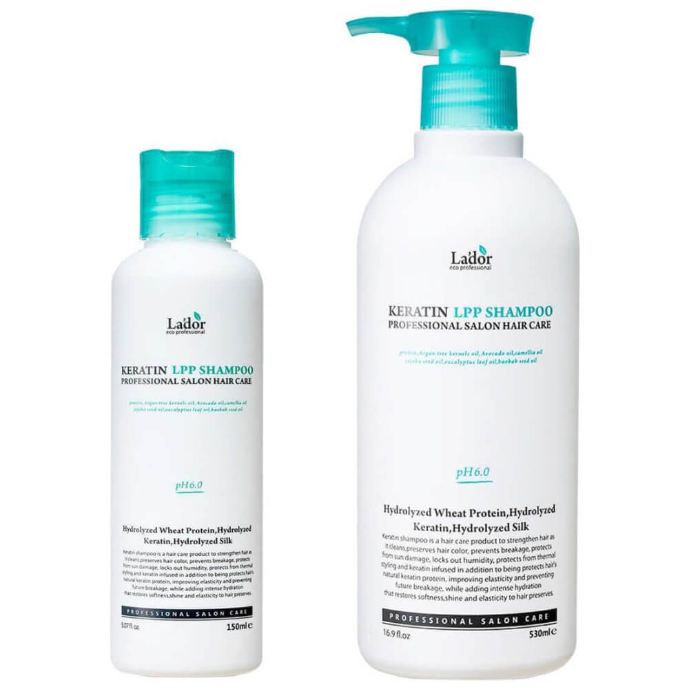 Lador Keratin LPP Shampoo Протеиновый кератиновый шампунь 530