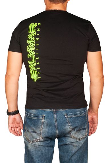 Футболка Salvimar Team черная с зеленым лого