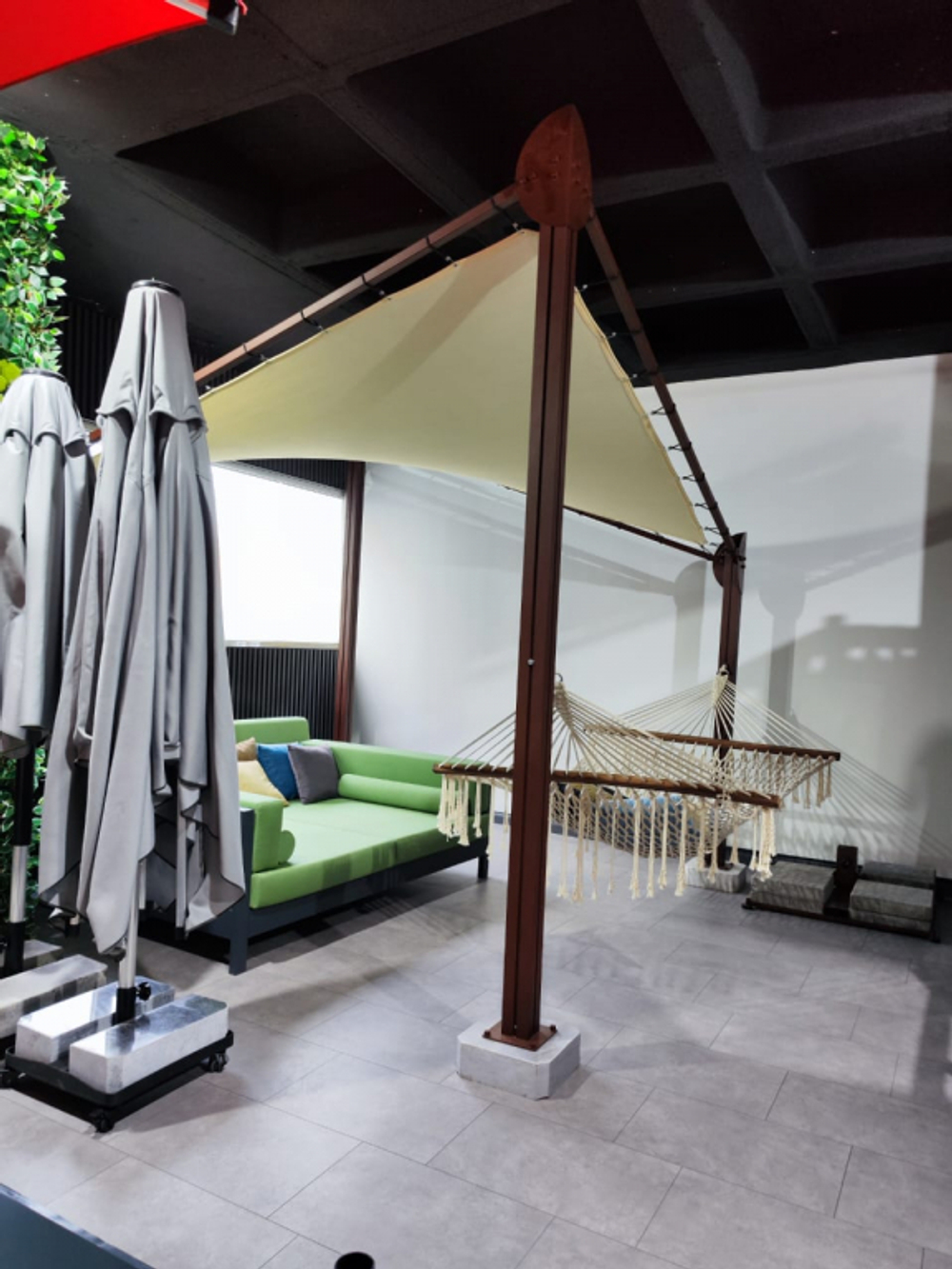 Навес квадратный Theumbrela Semsiye Evi Butterfly, бежевый