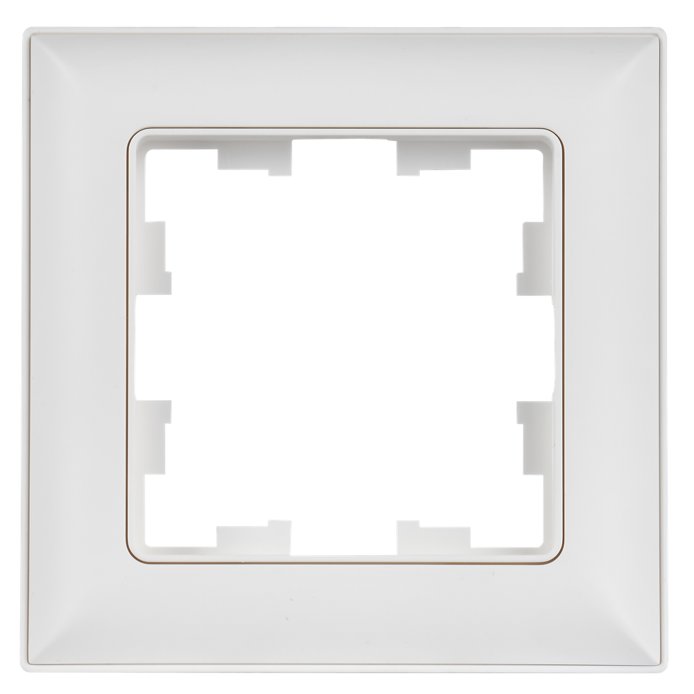 BRITE Рамка 1-местная РУ-1-БрАБ арктический белый/белый IEK