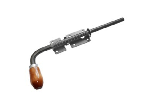 Засов пружинный Домарт  300мм без покр. d-16мм / 9454