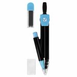 Готовальня BRAUBERG ULTRACOLOR 3 предмета: циркуль 132 мм, механический карандаш, грифель, ластик, пенал, 210804