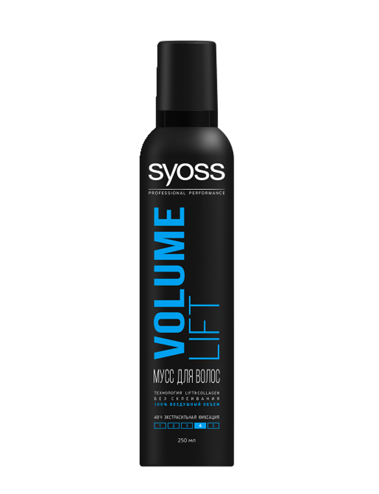 Syoss Мусс для укладки волос Volume Lift, объем, экстрасильная фиксация, 250 мл