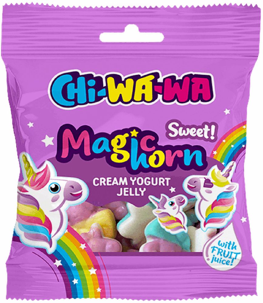 Жевательный мармелад Chi-Wa-Wa Единорог Крем-Йогурт 60г