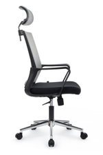 Кресло Riva Минт RCH M1029HBE Серый/Черный