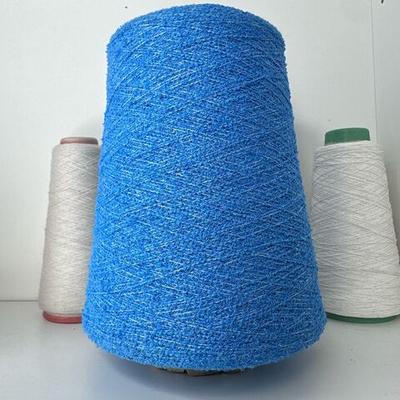 ALMA - Lineapiu; 65% хлопок, 35% п/а; мелкое букле на белой нитке; 500м/100гр; глубокий небесно-голубой