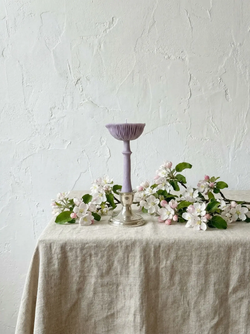 Свеча "Гриб Мухомор перезрелый" лилового цвета