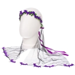 Ободок карнавальный «Helloween - Черная фата», микс