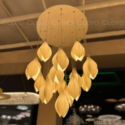 Люстра Cloyd MANGRA C19 / Ø60 см - керамика - белый (арт.10362)