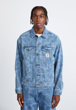 Carhartt WIP HELSTON - Джинсовая куртка - Белый