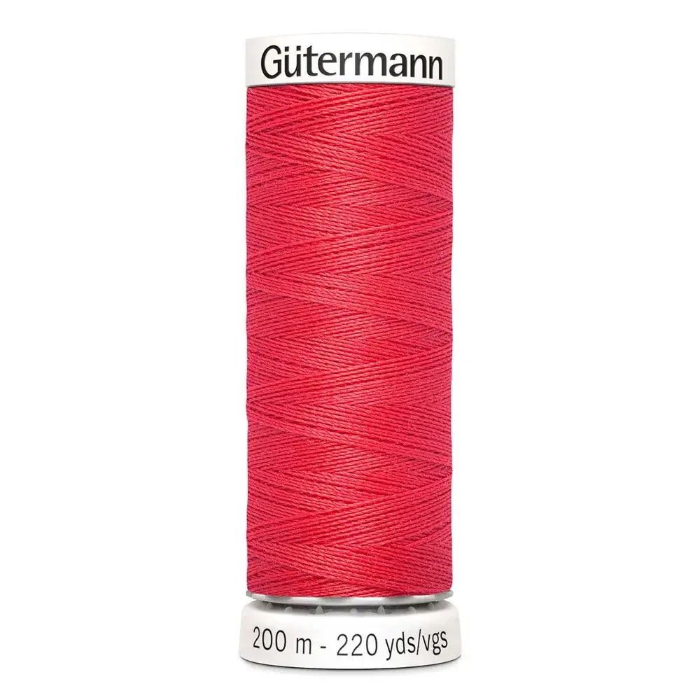 Нить Sew-All 200 м, Gutermann, 016 красный коралл
