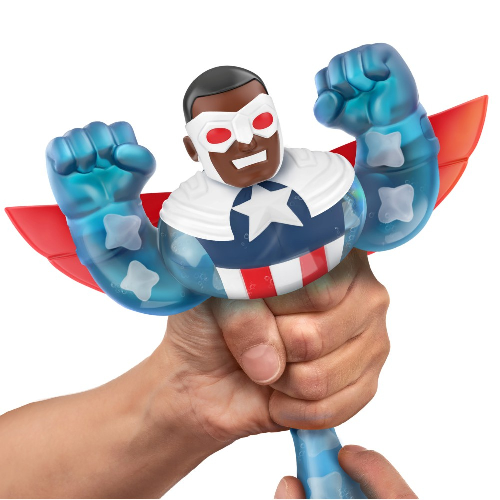 Goo Jit Zu Marvel - Растягивающаяся фигурка Капитан Америка Hero Pack GOJ41371